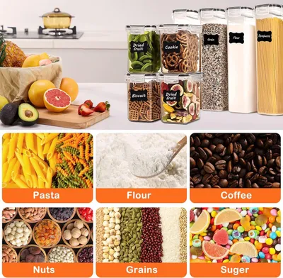Produktbild von 26-teilige Vorratsdosen-Set - vielseitig - geeignet für Snacks und Zutaten