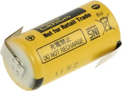 Immagine prodotto di Batteria al litio Panasonic BR-2/3A 3V 1200mAh BR 2/3A Z etichetta a saldare