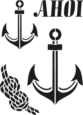 Produktbild von Schablone "Ahoi", DIN A4, 4 Motive