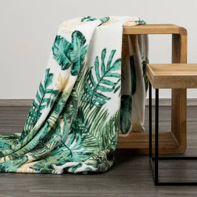 Produktbild von Design91 Decke DAWOSA 150x200 cm weiß grün