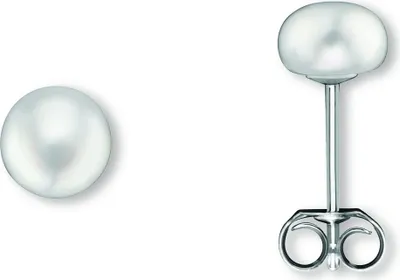 Produktbild von Ohrstecker Süßwasser-Zuchtperle 925/- Silber rhodiniert