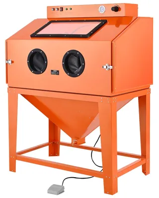 Produktbild von VEVOR 151,4 L Sandstrahlkabine Tischkabine mit Strahlpistole 4 Düsen, 115 Gallonen