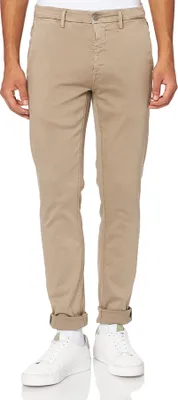 Produktbild von Replay Zeumar Hyperchino XLITE 34L Herren Schmal Geschnittene Denim In Khaki Braun – Khaki / 31 / 30