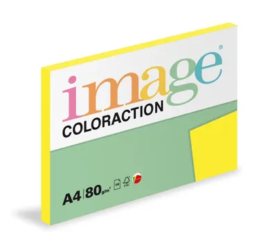 Immagine prodotto di Carta copiativa Coloraction A4 80 g giallo riflettente 100 fogli