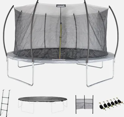 Immagine prodotto di Trampolino retondo 490cm rete interna con pacchetto accessori, Grigio