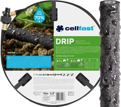 Obrázek produktu pro CELLFAST 19-002, 7,5 m, Nad/pod zemí, Černá, 1,25 cm, 1/2, Polsko