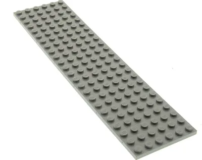 Produktbild von 1x Lego Zug Bau Platte 6x24 alt-hell grau Eisenbahn 7740 113 371 4114520 3026