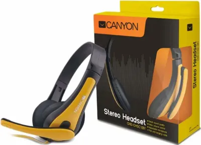 Zdjęcie produktu dla Canyon CNS-CHSC1BY, Przewodowa, Gaming, 20 - 20000 Hz, Zestaw słuchawkowy, Czarny, Żółty
