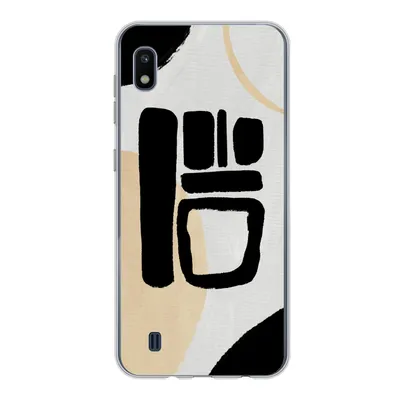 Produktbild von MuchoWow® Handyhülle Schutzhülle Hülle für Samsung Galaxy A10 Schwarz - Kreis - Abstrakt Silikon Softcase Handy Hülle - Schutzhülle