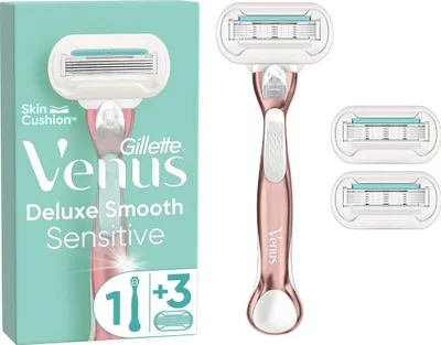 Zdjęcie produktu dla Gillette Venus Deluxe Smooth Sensitive Rosegold hlavice 3 ks