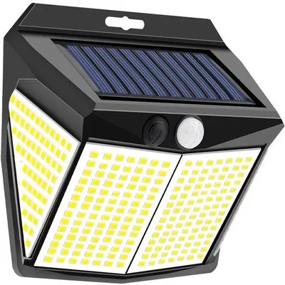Produktbild von Außenleuchten - Solar Bogenlampe mit Bewegungssensor - 320 LED Solar Bogenlampe IP65 wasserdicht, 270° Drahtlos, 4 Stück [+]