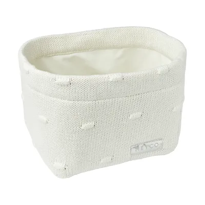 Produktbild von Meyco Knots Kommodenkörbchen Small Off White | Kommodenkörbchen