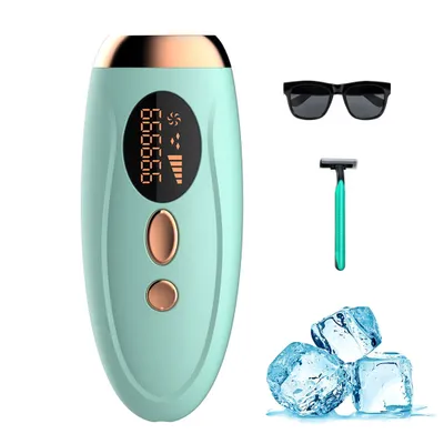 Produktbild von Laser Haarentferner Dauerhafte Sicherste Haarentfernung 5X IPL Laser-Haarentfernung Gerät zur Entfernung mit Hautsensor für Frauen Männer,Gruen