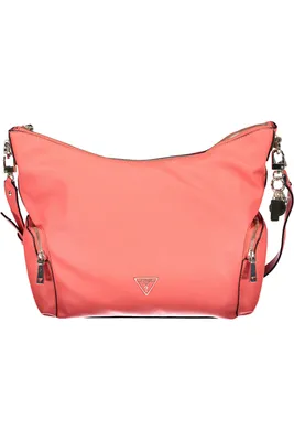 Produktbild von Stylische Rosa Handtasche für Damen mit Logo und verstellbarem Henkel