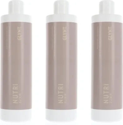 Produktbild von GLYNT Nutri Elixir 3 x 500 ml Haaröl Haarelixir für Glanz & Pflege Nachfüller Set