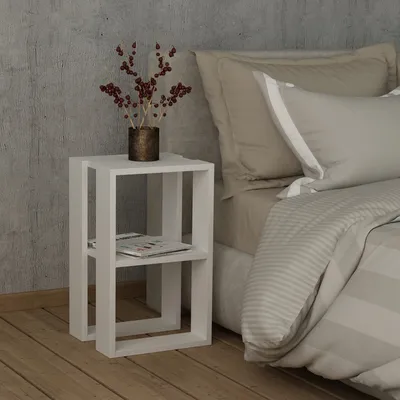 Obrázok produktu pre Skye Decor, Lonie- Lonie HMS, biela, nočné stolíky a skrinky, 55x30x30 cm, 100% melamínová drevotrieska