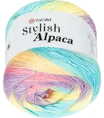 Produktbild von Garn „Stylish ALPACA“ – 150 g, 525 m – Rosa, Blau