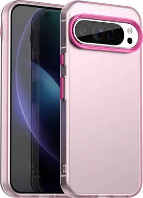Produktbild von Handyhülle für Google Pixel 9 Pro XL Schlank Durchscheinend Matt Stoßfest Schutzhülle Rot