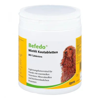 Produktbild von zoetis Befedo MinVit 180 Kautabletten | für Hunde | Vitamine & Mineralstoffe
