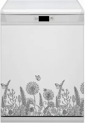 Produktbild von Magnetmatte Geschirrspüle Abwaschbar Küche Magnete  Nachbildung 60x70 cm  - Blumen skizzieren