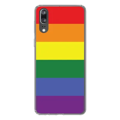 Produktbild von MuchoWow® Handyhülle Schutzhülle Hülle für Huawei P20 Regenbogen - Stolz - Regenbogenfahne Silikon Softcase Handy Hülle - Hardcover