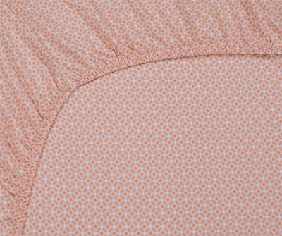 Produktbild von Pip Studio Spannlaken Cross Stitch  Farbe Korallenrot Größe 160x200x25 cm Höhe