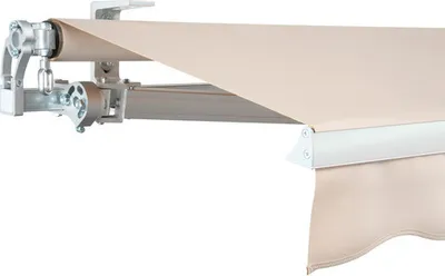 Produktbild von SOLUNA Gelenkarmmarkise Concept 4x2 Stoff Dessin 8902 Gestell Silber E6EV1 eloxiert Antrieb links inkl. Kurbel