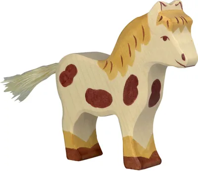 Produktbild von Pony Bauernhof Holzfigur Holzspielzeug von Holztiger