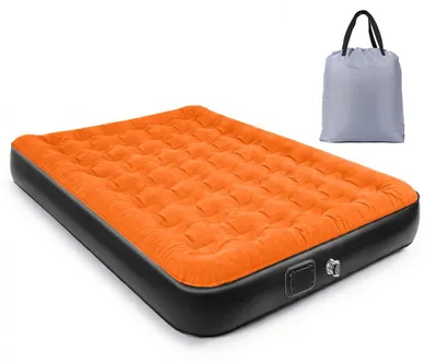 Obrázok produktu pre Nafukovacia matrac – samonafukovacia nafukovacia posteľ – 150 x 200 x 25 cm – pre 2 osoby – prenosná pumpa – na kempovanie a ako hosťovská posteľ