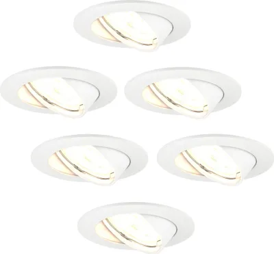 Produktbild von Ledvion LED Einbaustrahler 6er Set Rund Weiss 3W Warmweiss