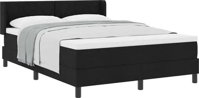 Immagine prodotto di vidaXL Letto a molle con materasso con materasso nero 140 x 190 cm