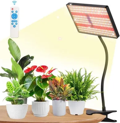 Productafbeelding van Ibenzoa® LED plantlamp met volledig spectrum, timer en dimfunctie – geschikt voor kamerplanten, kruiden en binnenteelt