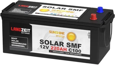Produktbild von Langzeit Solarbatterie SMF 220Ah 12V