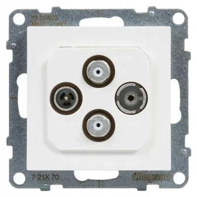 Produktbild von Legrand Suno Antennendose TV-R 2xSAT Enddose Weiß
