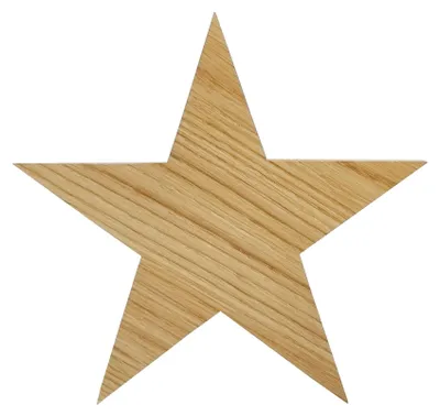 Produktbild von Holzsterne aus Eiche Weihnachtsdekoration Größen wählbar V-40.12-001