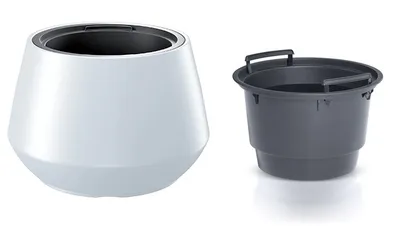 Zdjęcie produktu dla Doniczka z wkładem HERO white III 43,6 cm