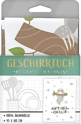 Produktbild von GRUSS & CO 47094 Geschirrtuch Faultier Chiller