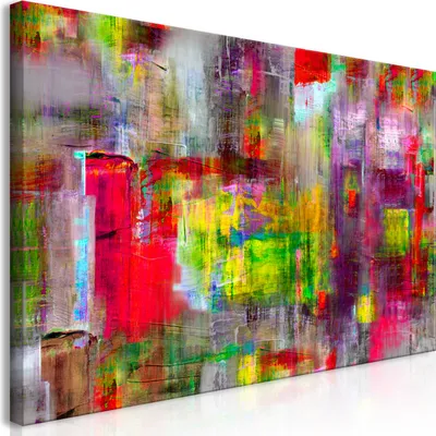 Produktbild von Wandbild Mega XXXL Abstrakt 250x125 cm Einteiliger XXL-Format Kunstdruck zur Selbstmontage Leinwandbilder moderne Bilder DIY Wanddekoration Wohnung Deko bunt a-A-0217-ak-e