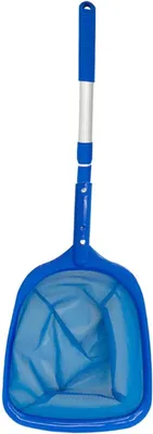 Imagen del producto de Red de limpieza para piscinas - Elimina hojas y residuos - Malla fina - 411 x 287 cm - Gris