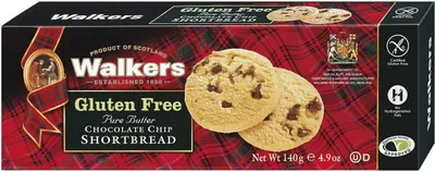 Obrázek produktu pro Walkers Bezlepkový máslový čokoládový chlebíček 140g