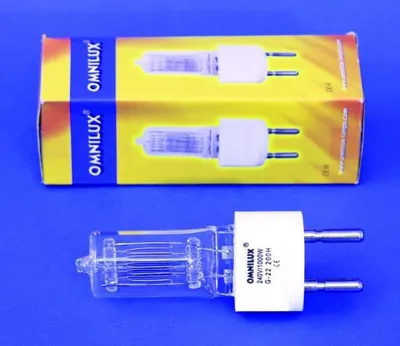 Productafbeelding van OMNILUX 240V/1000W G-22, 200 uur, 3200K