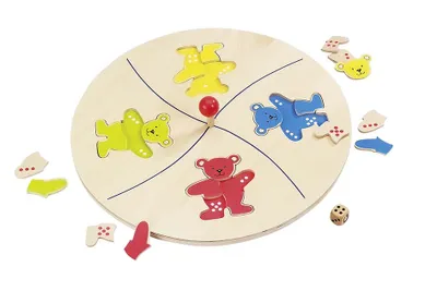 Produktbild von GOKI Würfelspiel Bärenkarussell