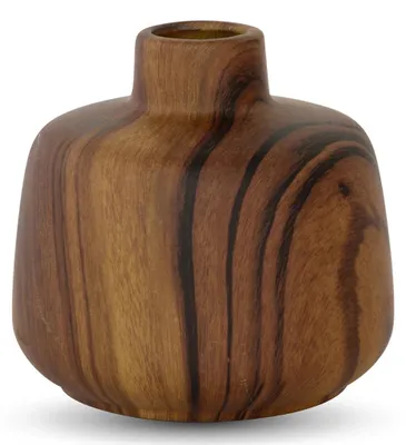 Image de Vase design effet bois en porcelaine