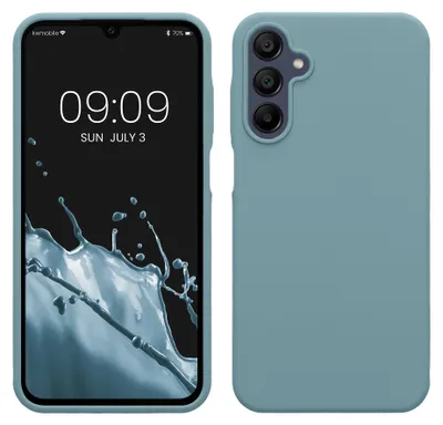 Produktbild von kwmobile Handyhülle für Samsung Galaxy A15 5G Hülle - Case Silikon - Kabelloses Laden - Schutzhülle Cover in Antique Stone