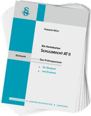 Image de Karteikarten Schuldrecht AT II