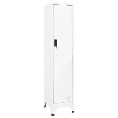 Obrázok produktu pre Uzamykacia skriňa biela 38x45x180 cm oceľová