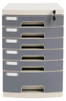Obrázek produktu pro Organizér do zásuvek, 6úrovňový design, uzamykatelný úložný prostor, bílá barva