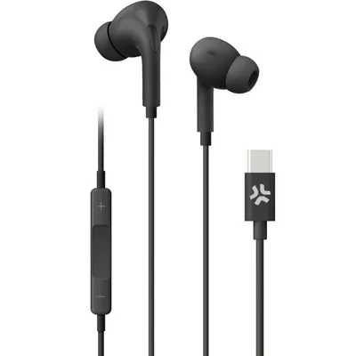 Produktbild von Celly UP1200TYPECBK Kopfhörer & Headset Kabelgebunden im Ohr Anrufe/Musik USB Typ-C Schwarz