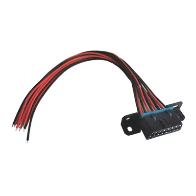 Produktbild von D40C OBD2 16-Pin Einbau-Buchse Kabel Adapter – 30 cm Diagnose Verlängerung für Auto KFZ LKW, passend für GM Cadillacw