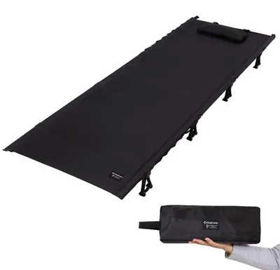 Produktbild von Feldbett Ultraleicht 2,45 kg Kleines Packmaß 36x13 cm Schwarz